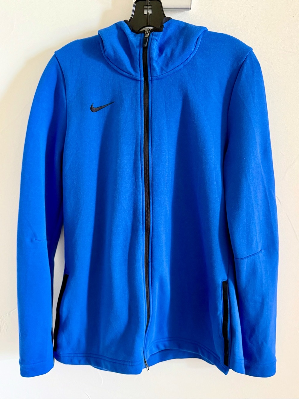 Nike Womenās Dry Showtime Dri-FIT Full Zip Hoodie Jacket Royal Blue Size Large
